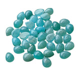 Natural Amazonite Pear Cabochons 6x8mm Sea Green Flat Back Gemstones Jewelry