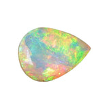 6x9mm Huge Ethiopian Opal, Pear Faceted Fancy Cut Stone For Ring/Jewelry, 0.7CTW