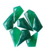22mm Green Onyx Shield Shape, 5 Pcs Loose Green Onyx Fancy Shield Both Side Faceted Gemstones - ASG32Z