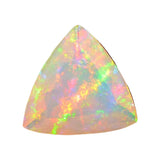 6mm Ethiopian Opal Trillion Cut Stone, Ethiopian Faceted Opal, 0.40CTW