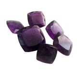 22-23mm Amethyst Cushion Cut, 1Pc Loose Square Pointed Back Amethyst Cabochons Gemstones For Jewelry - PSG402
