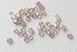 Pink Rose Cut Diamond, RARE 1.9-2.1mm Natural Pink 1 Pc Loose Rosecut Faceted Diamond Cabochon for Jewelry - PPKJ156