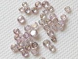 Pink Rose Cut Diamond, RARE 1.9-2.1mm Natural Pink 1 Pc Loose Rosecut Faceted Diamond Cabochon for Jewelry - PPKJ156