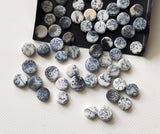 Dendrite Opal Cabochons, Natural Loose Dendrite Opal Plain Smooth Round