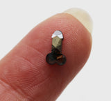 Salt And Pepper Penis Cut Polished Fancy Dick Diamond For Jewelry 5x3mm-PDD859