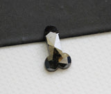 Salt And Pepper Penis Cut Polished Fancy Dick Diamond For Jewelry 5x3mm-PDD859