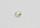 Natural Light Yellow Round Single Loose 3.4mm Rose Cut Diamond For Ring-PDD855