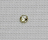 Rose Cut Diamond, Natural Light Yellow Round Single Loose 2.8mm Rose Cut Diamond