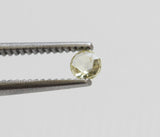 Rose Cut Diamond, Natural Light Yellow Round Single Loose 2.8mm Rose Cut Diamond