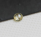 Rose Cut Diamond, Natural Light Yellow Round Single Loose 2.8mm Rose Cut Diamond