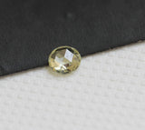 Natural Light Yellow Round Single Loose 3.4mm Rose Cut Diamond For Ring-PDD855