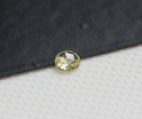 Natural Light Yellow Round Single Loose 3.4mm Rose Cut Diamond For Ring-PDD855