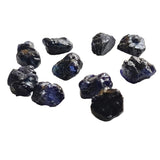 10-11mm Blue Rough Raw Sapphire Gemstone, Loose Raw Blue Sapphire Stones Jewelry, 2 Pcs - PDG357