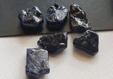 10-14mm Blue Rough Raw Sapphire Gemstone, Loose Raw Blue Sapphire Stones Jewelry, 3 Pcs - PDG351