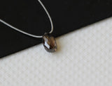 4.4x2.4mm Cognac Diamond Briolette Bead, Natural Brown Faceted Tear Drop Bead