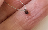 3.3x2.2mm Natural Brown Tear Drop Bead Drilled Diamond Drop For Pendant-PPKJ168