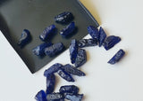 12-17mm Raw Rough Blue Sapphire Crystal, 5 Pcs Loose Blue Sapphire Sticks Jewelry - PDG360