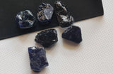 10-14mm Blue Rough Raw Sapphire Gemstone, Loose Raw Blue Sapphire Stones Jewelry, 3 Pcs - PDG351