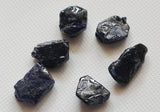 10-14mm Blue Rough Raw Sapphire Gemstone, Loose Raw Blue Sapphire Stones Jewelry, 3 Pcs - PDG351
