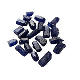 8-15mm Raw Rough Blue Sapphire Crystal, 2 Pcs Loose Blue Sapphire Sticks Jewelry - PDG354