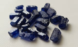 8-15mm Raw Rough Blue Sapphire Crystal, 2 Pcs Loose Blue Sapphire Sticks Jewelry - PDG354