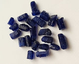 8-15mm Raw Rough Blue Sapphire Crystal, 2 Pcs Loose Blue Sapphire Sticks Jewelry - PDG354