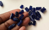 8-15mm Raw Rough Blue Sapphire Crystal, 2 Pcs Loose Blue Sapphire Sticks Jewelry - PDG354