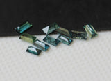 Blue Baguette Diamond, Rare 4x2mm Baguette Cut Diamond, MELEE Diamond for Jewelry / Ring (1Pc-2Pcs) - PDD790