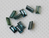 Blue Baguette Diamond, Rare 4x2mm Baguette Cut Diamond, MELEE Diamond for Jewelry / Ring (1Pc-2Pcs) - PDD790