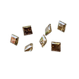 Melee Champagne Diamonds, 1.5mm Natural Square Princess Cut Faceted Brown Diamond For Jewelry (1Pc To 2Pc) - PPKJ216