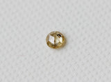 3.4mm Yellow Rose Cut Diamond Natural Yellow Loose Conflict Free For Ring