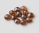 2.5-3mm Red Brown Rose Cut Diamond, Rare Natural Beautiful Loose Faceted Diamond For Engagement Ring & Wedding Ring, Gifts For Her - PDD787