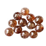 2.5-3mm Red Brown Rose Cut Diamond, Rare Natural Beautiful Loose Faceted Diamond For Engagement Ring & Wedding Ring, Gifts For Her - PDD787