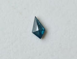 Blue 0.15 Cts Kite Shape Flat Back Diamond Cabochon For Engagement & Wedding Ring Gifts For Her, 4.8x2.8mm - PDD752