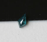 Blue 0.15 Cts Kite Shape Flat Back Diamond Cabochon For Engagement & Wedding Ring Gifts For Her, 4.8x2.8mm - PDD752