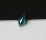 Blue Kite Cut 5x3mm 0.15 Cts Kite Flat Back Diamond Cabochon For Ring-PDD831