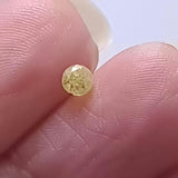 3.3mm Yellow Brilliant Cut Round Diamond, 0.3 Cts Yellow Solitaire Cut Diamond