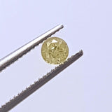 3.3mm Yellow Brilliant Cut Round Diamond, 0.3 Cts Yellow Solitaire Cut Diamond