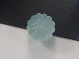 Aquamarine Melon Beads, 16mm Natural Aquamarine Carved Melon Beads, Aquamarine