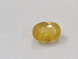 9.8x6.7mm Yellow Sapphire Oval Cut Stone, Certified Natural Yellow Sapphire Oval