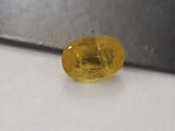 9.8x6.7mm Yellow Sapphire Oval Cut Stone, Certified Natural Yellow Sapphire Oval