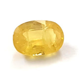 9.8x6.7mm Yellow Sapphire Oval Cut Stone, Certified Natural Yellow Sapphire Oval