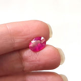 9.5x4.5mm Ruby Oval Cut Stone, Natural Ruby Faceted Oval Cut Stone, Loose Ruby