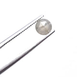 4.9mm, 0.35 Cts Natural Light Grey Rose Cut Loose Round Flat Back Rose Cut Diamond For Jewelry - PDD721