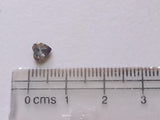 5.2mm Salt And Pepper Diamond, 0.48 Cts Rare Sparkling Faceted Diamond Heart For Jewelry - PDD731