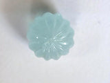 Aquamarine Melon Beads, 17.5mm Natural Aquamarine Carved Melon Beads, Aquamarine