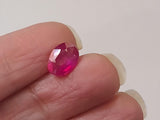 9.5x4.5mm Ruby Oval Cut Stone, Natural Ruby Faceted Oval Cut Stone, Loose Ruby