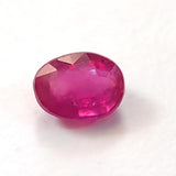 9.5x4.5mm Ruby Oval Cut Stone, Natural Ruby Faceted Oval Cut Stone, Loose Ruby