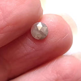 4.9mm, 0.35 Cts Natural Light Grey Rose Cut Loose Round Flat Back Rose Cut Diamond For Jewelry - PDD721