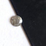 4.9mm, 0.35 Cts Natural Light Grey Rose Cut Loose Round Flat Back Rose Cut Diamond For Jewelry - PDD721